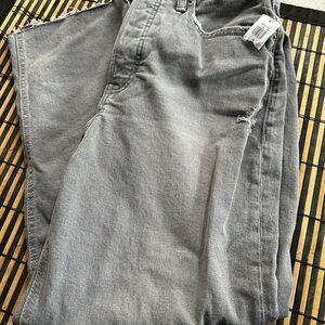 Old Navy Gray Straight Leg Jeans Comfortable Fit